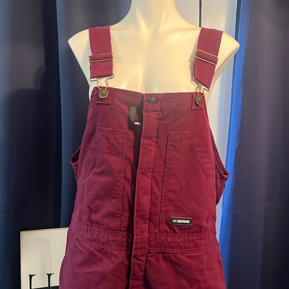 Berne Women's Burgundy overalls